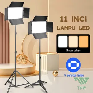 TNW Lampu Foto 11" LED Video Light + Tripiod Lampu Fotografi Live Streaming Vlogging