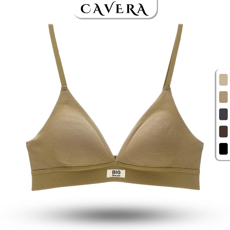 Áo Ngực Nữ Cotton Mút Mỏng Nhẹ Mềm Thoáng Không Gọng Big Dream , Áo Lót Bra Cup Tam Giác Tôn Dáng Cao Cấp CAVERA A310