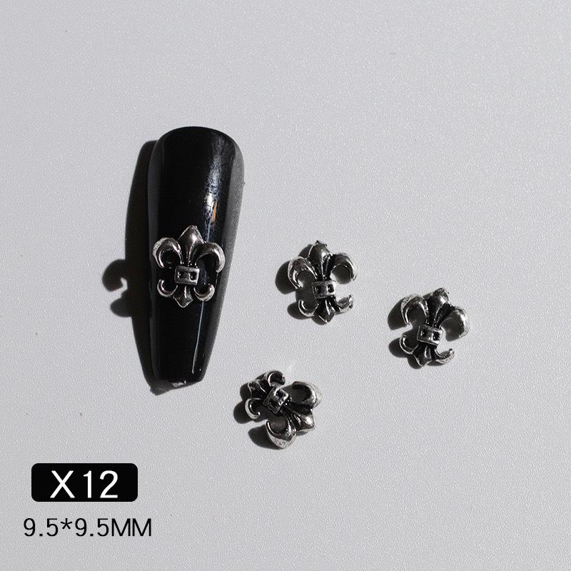 Charm cổ điển kim loại gắn móng nail trang trí họa tiết độc đáo 5
