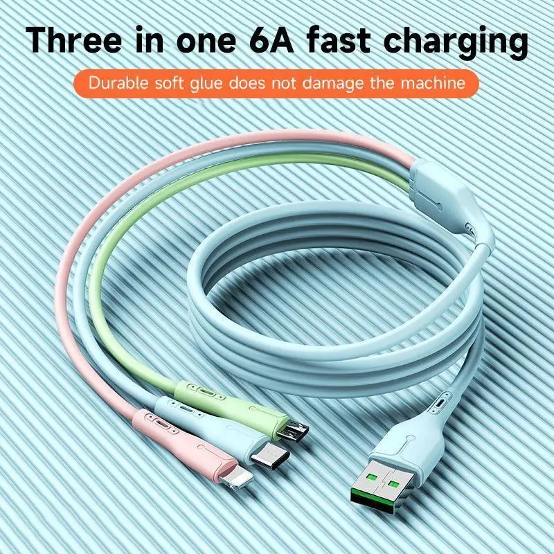 【Flash sale】Cáp dữ liệu 3 trong 1, cáp sạc, cáp dữ liệu điện thoại di động 0