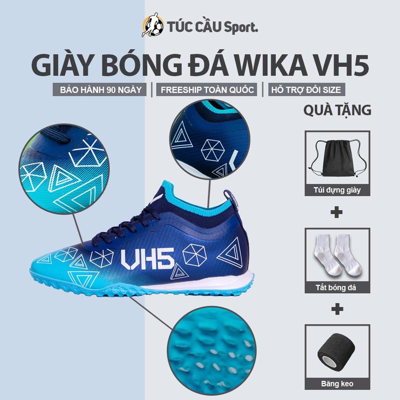Giày Đá Bóng Wika VH5 Văn Hậu (Freeship + Tặng Tất, Túi rút, Băng keo) - Túc Cầu Sport