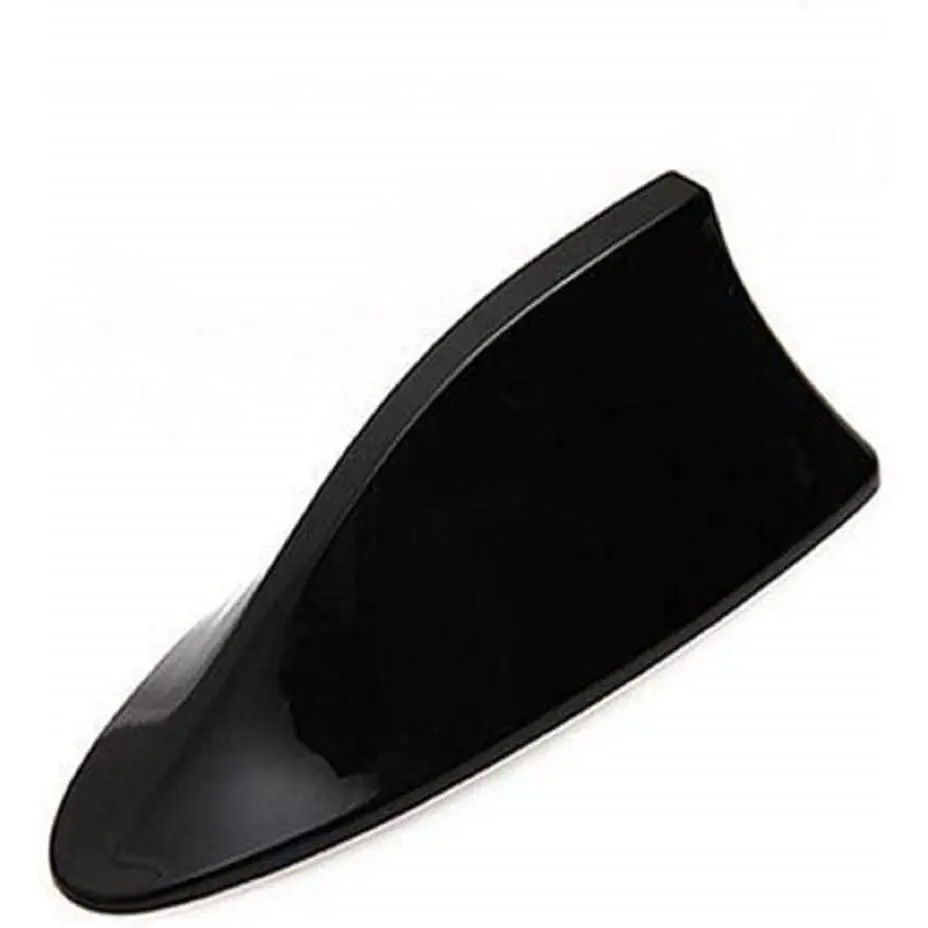 Car Antenna Shark Fin Radio Signal Aerial Adhesive Decorative for Auto White