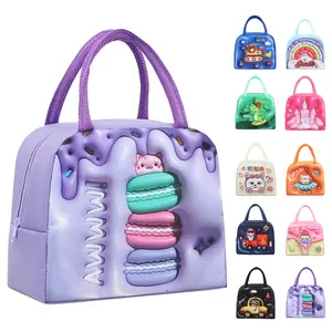 KS Tas Bekal Anak Karakter 3D Tas Penyimpanan Kotak Makan Tahan Panas Tas Bekal Makan Siang Lunch Bag Tas Bekal Anak LB5