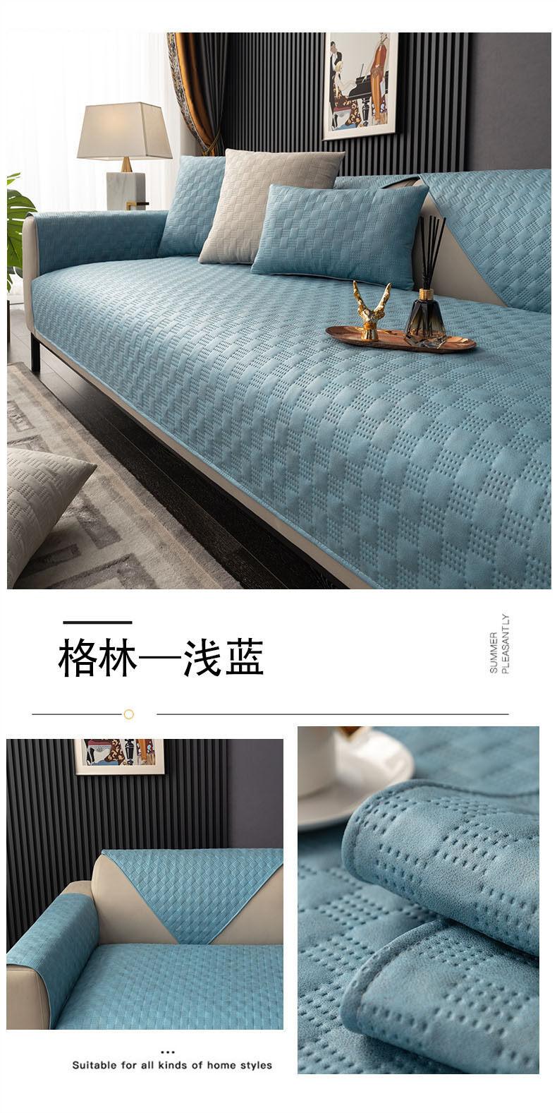 Product Introduction of Embossed Waterproof Sofa Cover Quilted High Tech Leather Feeling Woven Cotton Sofa Blanket Anti Scratch Non-Slip Sofa Dust Proof Cover No Stick of Hair 9
