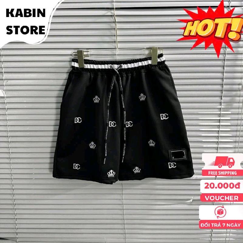 Quần Đùi Nỉ Nam Họa Tiết Thêu Logo Sắt Chuẩn Hãng Form Dáng Chuẩn Siêu Cấp , Quần Nỉ Nam Nữ Đẹp Menswear Kb 1