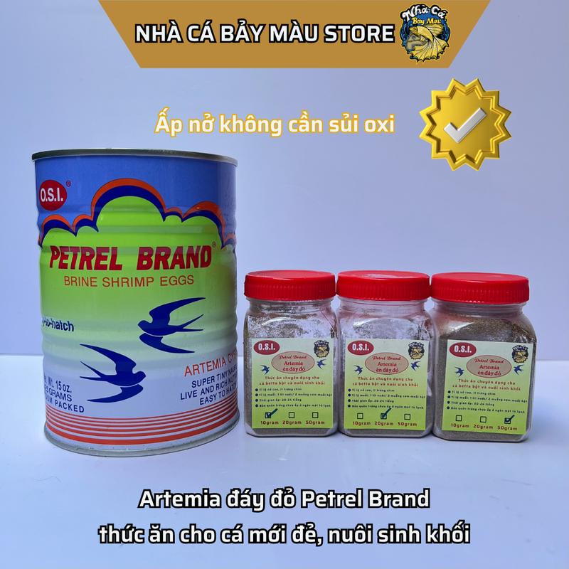  Arte O.S.I đáy đỏ petrel brand - thức ăn cho cá mới đẻ và cá trưởng thành - hũ chiết lẻ 10gram 20gram 50gram nguyên lon 425gram arte mỹ 