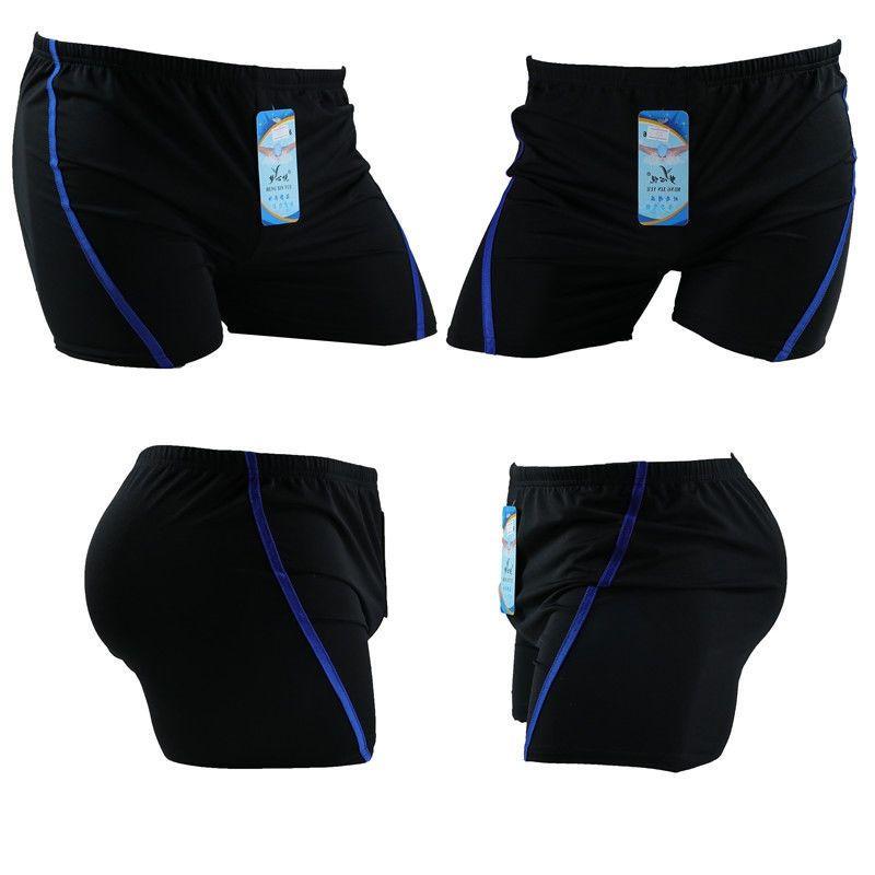 Product Introduction of Summer Adult Men Fashion Swimming Trunks Wholesale Black Quick-Drying Free Size plus Size Boxer High Elastic Middle Youth Swimming Trunks 10