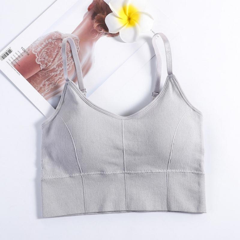 Product Introduction of Womens Sports Bra Seamless Breathable Soft Underwear Adjustable Shoulder Strap Inner Padded Yoga Vest Bralette 24