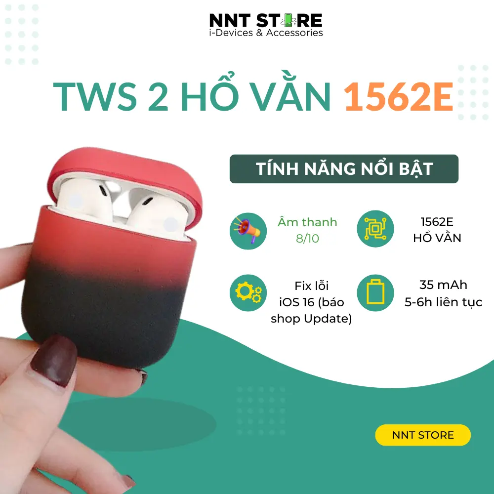 Tai Nghe TWS 2 1562E Hổ Vằn - pin 8h phiên bản 2025