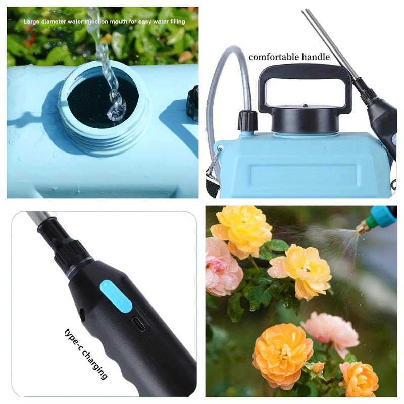 Portable Electric Sprayer, USB Rechargeable Sprayer with Adjustable Nozzle, Garden Watering Tool, Water Sprayer for Garden, Home, Farm 2