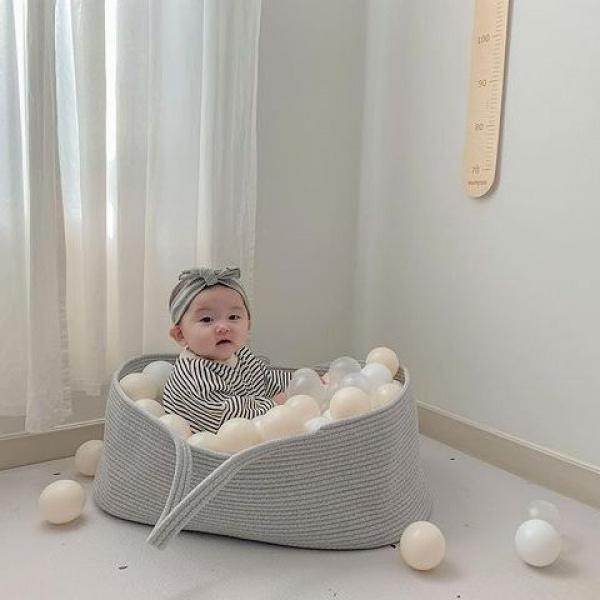 Giỏ Em Bé Cầm Tay, Giỏ Xe Địu, Giỏ Ngủ Đi Chơi Giỏ Đựng Đồ Cũi, Hàng Mới Về INS 7