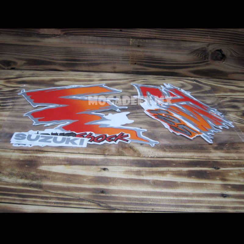 Stiker Sticker Decal Petir Suzuki TS125 TS 125 *Biru
