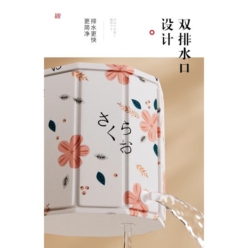 Product Introduction of Folding Bath Bucket For Adults, Japanese-style Full-body Bucket, Thickened Children's Adult 23