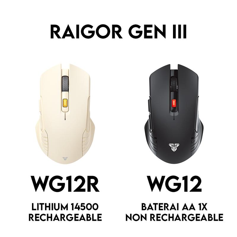 Product Introduction of Fantech RAIGOR III WG12R Mouse Wireless Gaming Rechargeable Baterai Computer 2