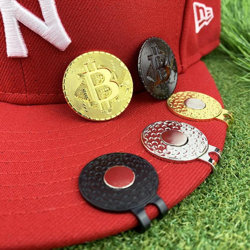 Golf Hat Clip Ball Marker, Round Coin Design Golf Ball Marker with Strong Magnetic Design, Golf Accessories for Outdoor Sports 2