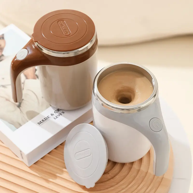 Fully automatic stirring cup 304 stainless steel gift magnetic electric rotating coffee cup mug