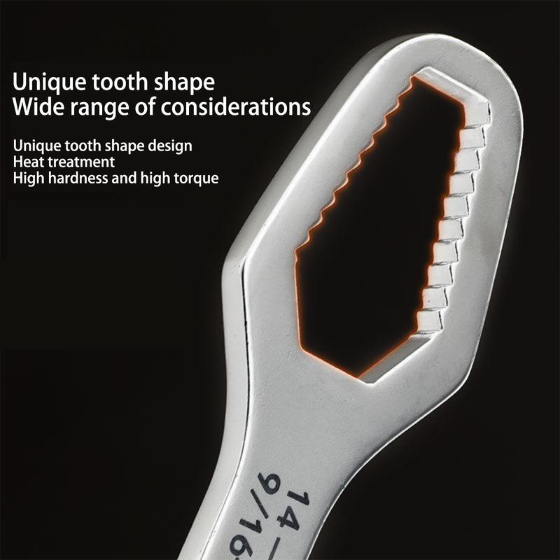 Universal Open-End Wrench, Self-Tightening Ring Spanner, Suitable For 8-22 Mm, Various Screws And Nuts 7