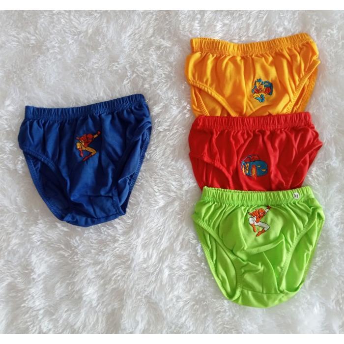 12 PCS Celana Dalam Anak Cowok Karakter Bordir Murah Celana Dalam, Anak Laki Laki Selusin Grosir 2