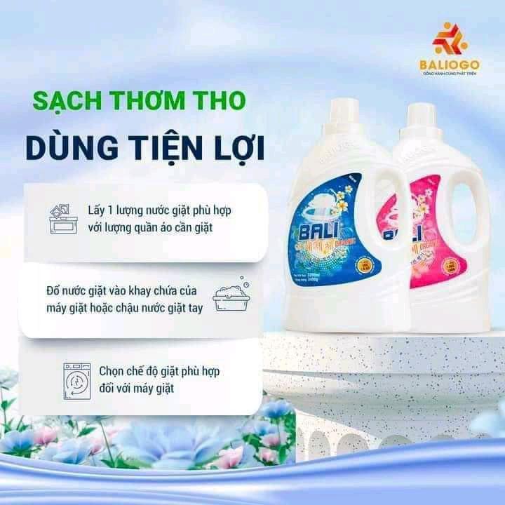 Combo 2 can Nước Giặt Xả Bali ORGANIC 6,4kg