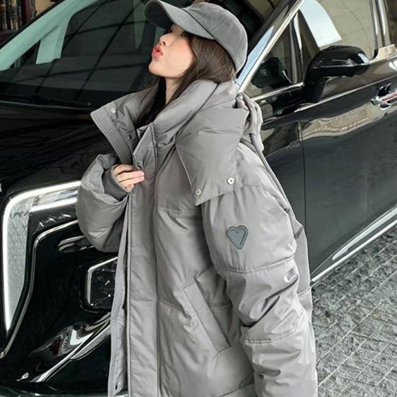  Áo phao nữ nhung lỳ dáng dài sang chảnh Women Jacket Top 