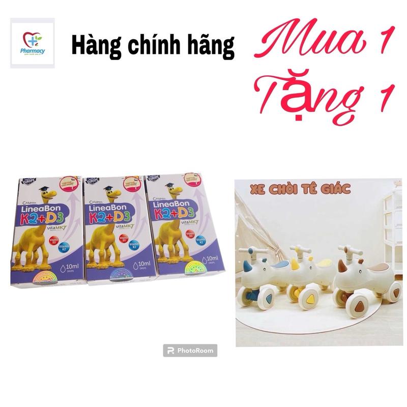 [Hàng chính hãng] Combo 3lọ Lineabon Bổ sung vitamin D3 và vitamin K2 dạng giọt cho bé giúp tăng chiều cao lọ 10ml