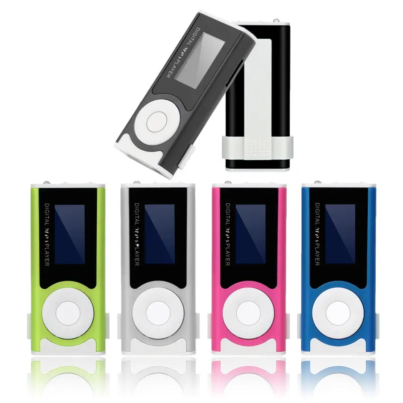 Máy Nghe Nhạc MP3 Cầm Tay Hàng Mới Về, Màn Hình LCD, Đầu Vào USB, Kiểu Kẹp Mini Mỏng, Hỗ Trợ Thẻ Micro SD TF, Máy Nghe Nhạc Thể Thao Điện Tử Kem 0