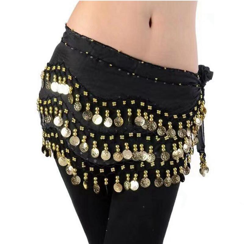 Product Introduction of Belly Dance Sequins Chiffon Skirt Costumes Shiny Tassel Waist Chain Scarf Skirt Costume For Yoga Belly Dancing 23