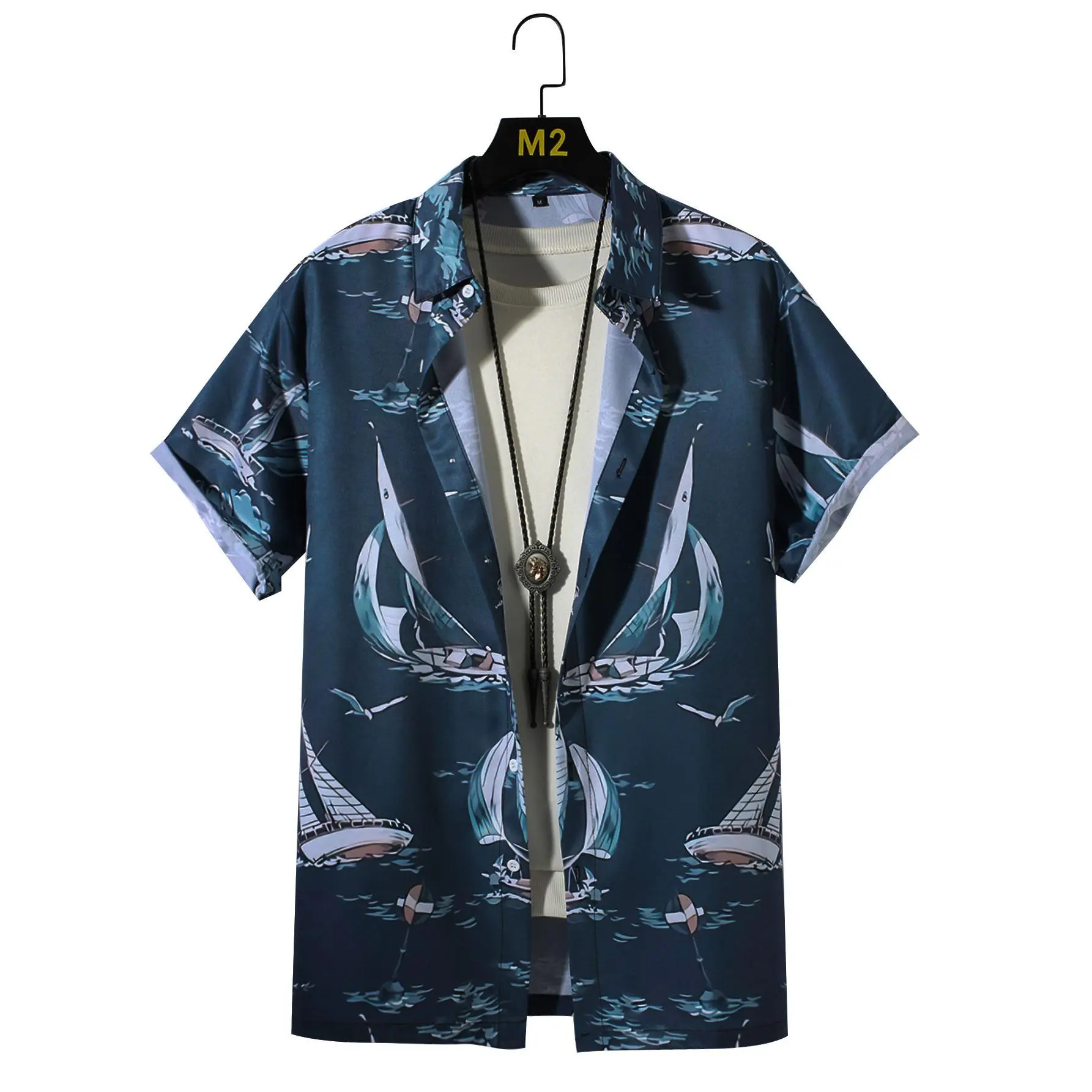 Men's Shirts Regular Roll-Neck Shirts Men's 3D Printing Irregular Geometric Prints Casual Street Short Sleeves Fashion Printed Shirts Available in sizes streetwear