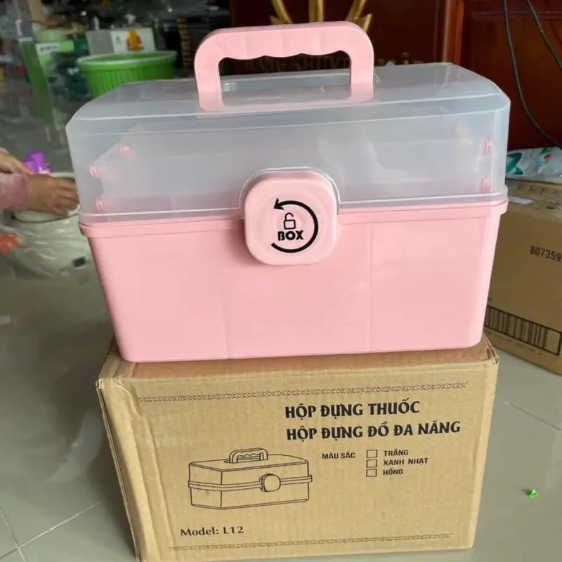 Hộp Đựng Thuốc Y Tế Cứu Thương Nhiều Tầng Tiện Dụng Cho Gia Đình 3