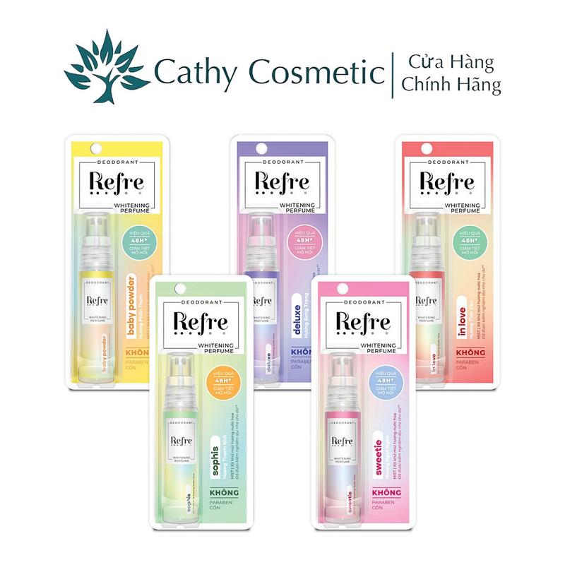 Xịt khử mùi hương nước hoa - Refre Whitening Perfume (30ml) Nữ xit nach