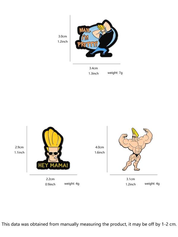 Cartoon Movie Character Brooch Set, Cute Enamel Pin for Daily Clothing Decor, Trendy All-match & Exquisite Brooch for Birthday Gift 1
