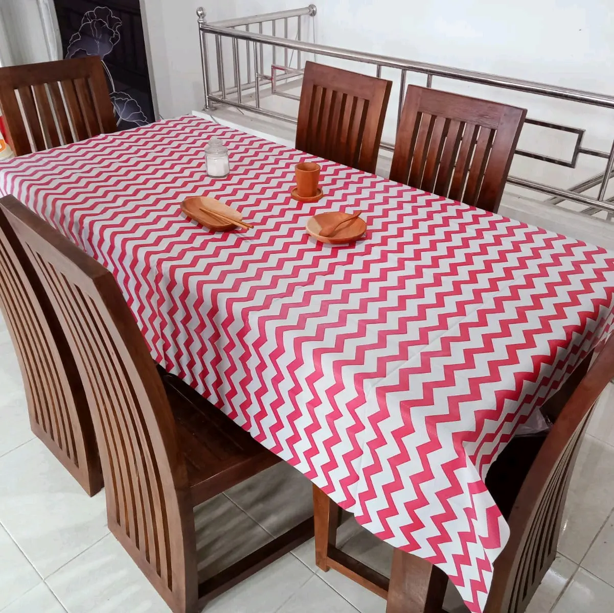 Taplak Meja Makan 4 dan 6 Kursi Anti Air Waterproof Murah Mewah COD Terlaris