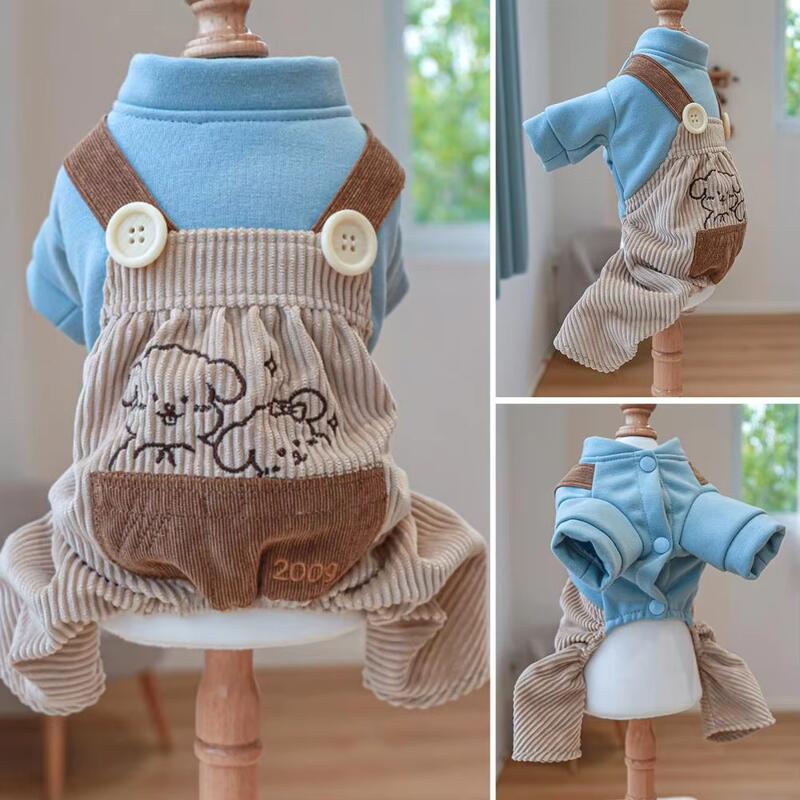 Product Introduction of Pretty Fine Workmanship Jumpsuit Adorable Dress-up Cartoon Pattern Pet Dog Four-legged Clothes 0