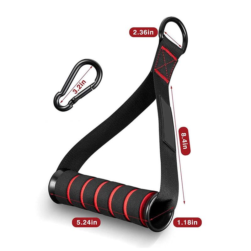 Product Introduction of D-Ring Gym Handles Grip Workout Cable Machine Lightweight Handle with Hook Fitness Resistance Accessories for Muscle Training 19