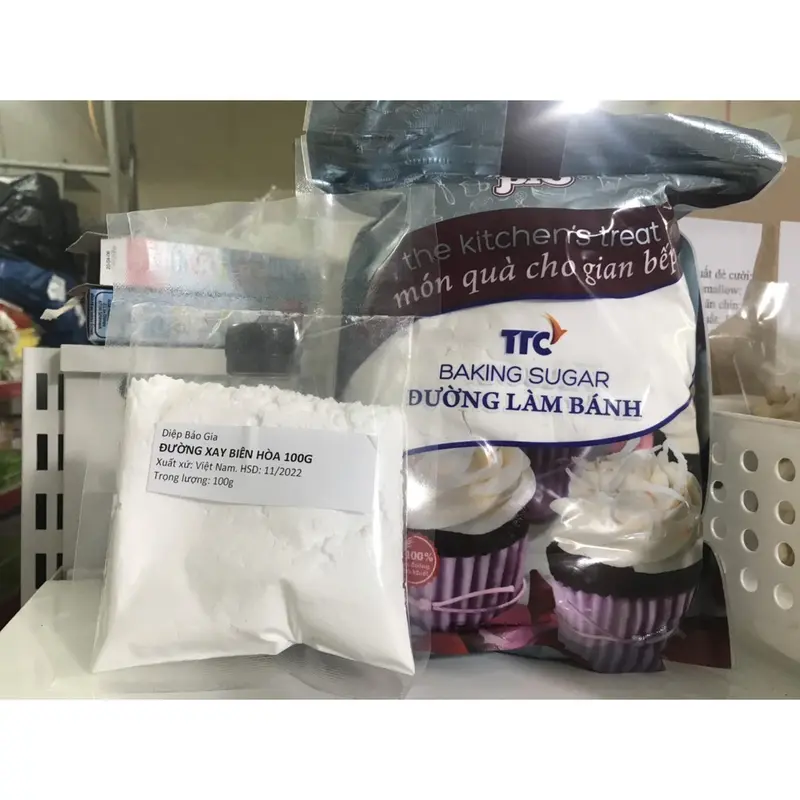 Đường xay Biên Hòa 100g làm bánh đường bột 0
