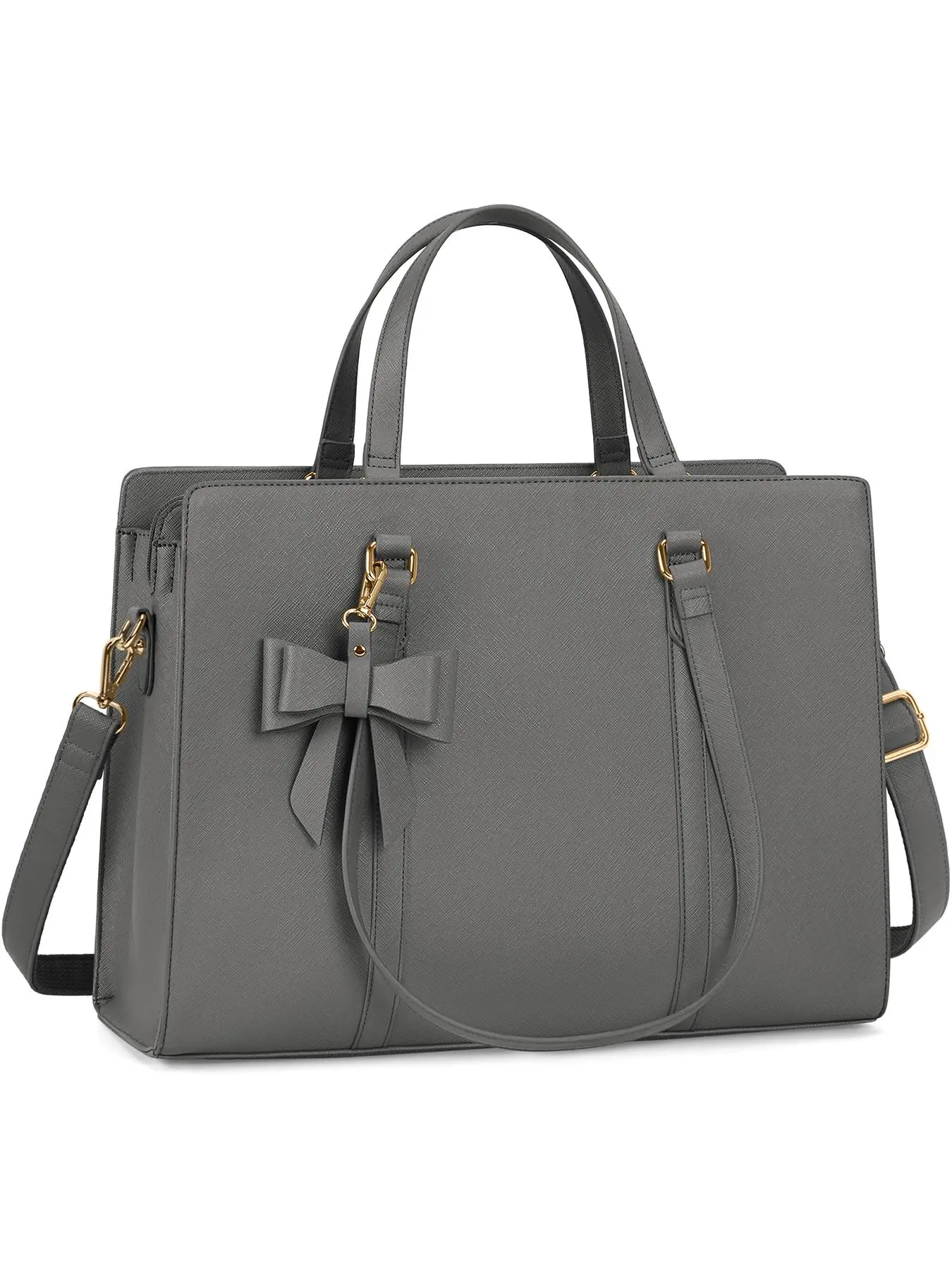 Women's Colorblock Bow Decorated Handbag, Fashionable Large Capacity Tote Bag for Work & Daily Used, Casual Trendy Versatile High-quality Daily Commuting Bag