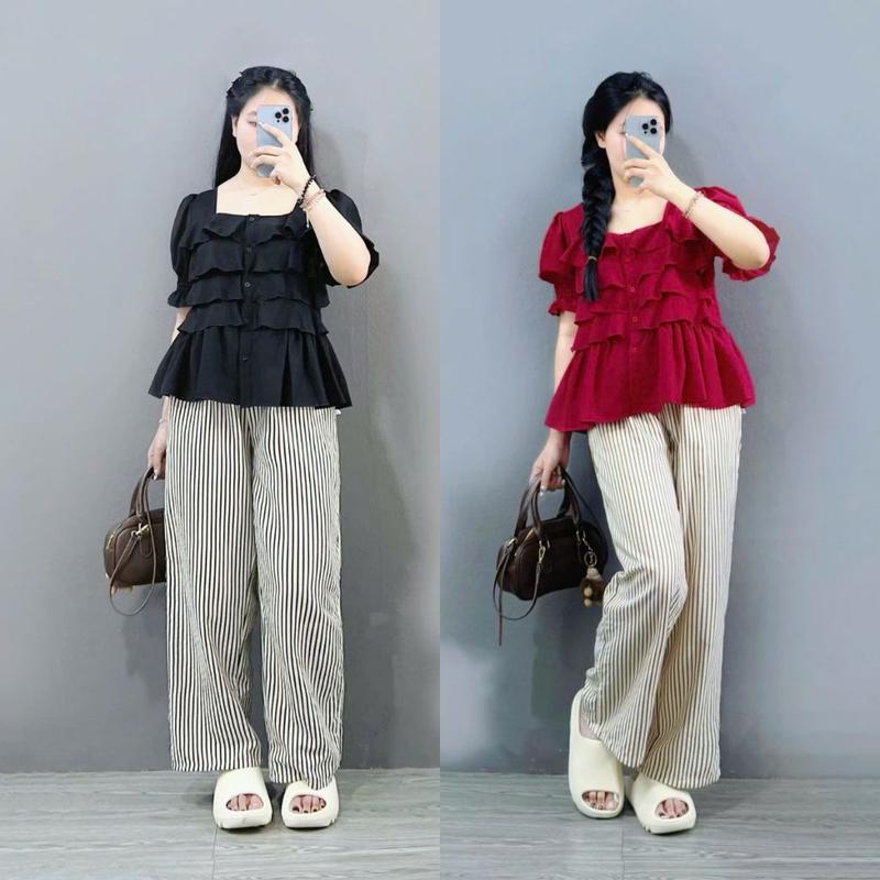  Set Đồ Bigsize Nữ Thiết Kế Baby Doll Dễ Thương Che Khuyết Điểm Tốt Cho Các Nàng Chubby 60-95kg SM36-Q534 