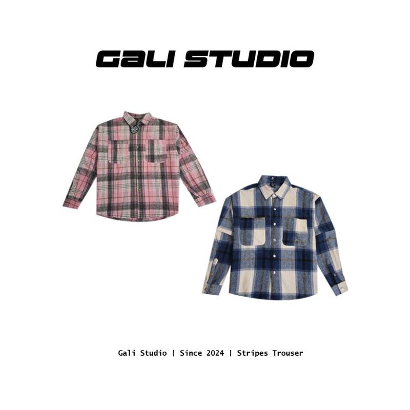 Deal Xả Kho Áo Sơ Mi Flannel Hàn Quốc Tháo Rời Ống Tay Form Oversize Chất Liệu Vải Dạ Quảng Châu Thời Trang Unisex Menswear Nam Có Cổ Ong Cổ Tròn