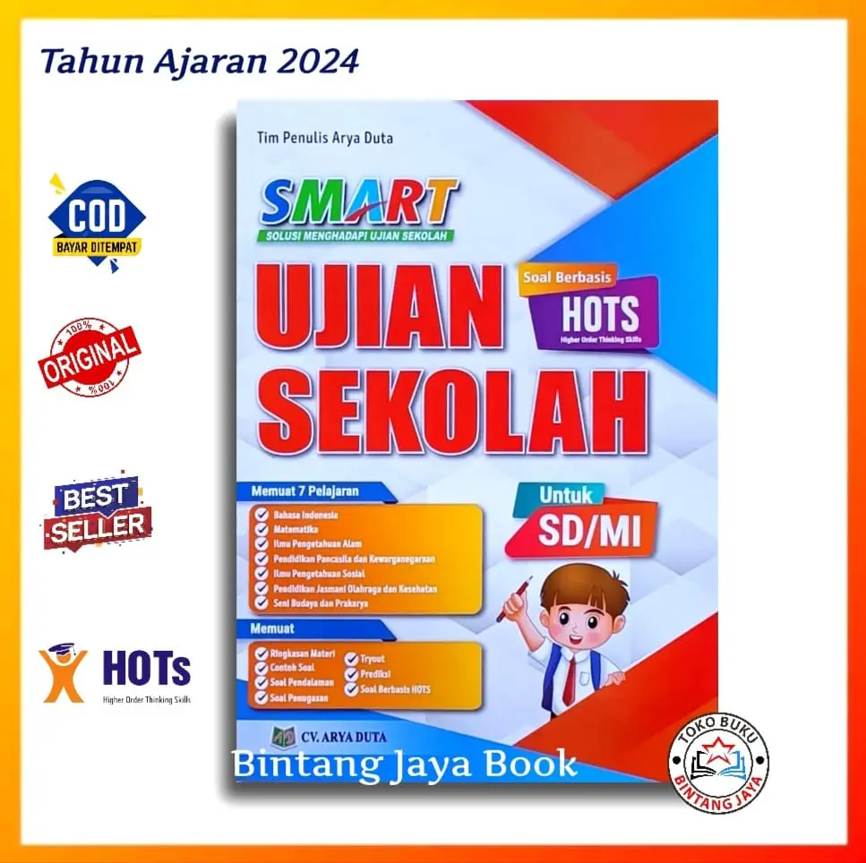 Buku Bank Soal Ujian Sekolah SD Kelas 6 Disertai Kunci Jawaban Dan Pembahasan - Buku Smart Siap Menghadapi Ujian Sekolah SD kelas 6 Tahun 2024/2025