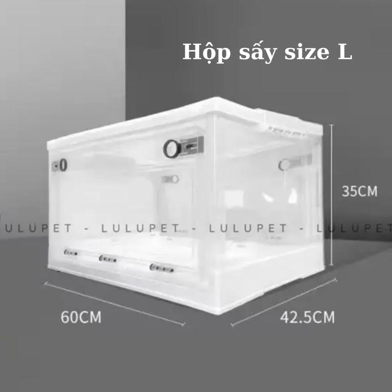 Product Introduction of [TẶNG BÀN CHẢI + KHĂN TẮM] Combo Hộp Máy sấy lông chó mèo đa năng tiết kiệm, lồng sấy lông mèo, công suất 600W, sấy khô lông thú cưng nhanh chóng, sấy quần áo, sấy giày khi ẩm. TiCipet 8