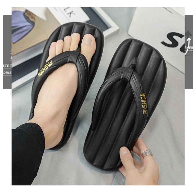 Product Introduction of Men Wear 2024 Hot Super Soft Thick Sole Anti-slip Anti-odor Lightweight Outdoor Home Clip-on Slippers 35
