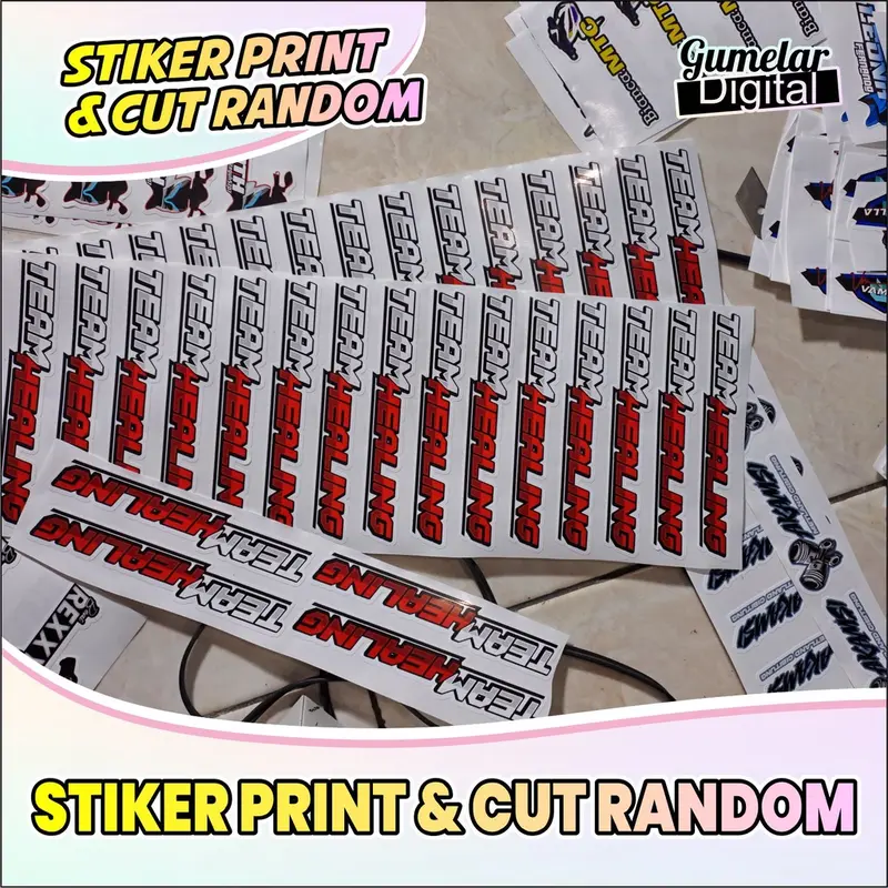 STIKER PRINT CUT NGABERS VARIO BEAT MIO RANDOM ACAK BANYAK VARIAN 1