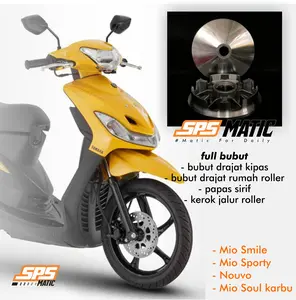 Pulley racing mio karbu rumah roller mio smile mio sporty 5TL Rumah roller bubut kerok jalur keruk drajat Motorcycle