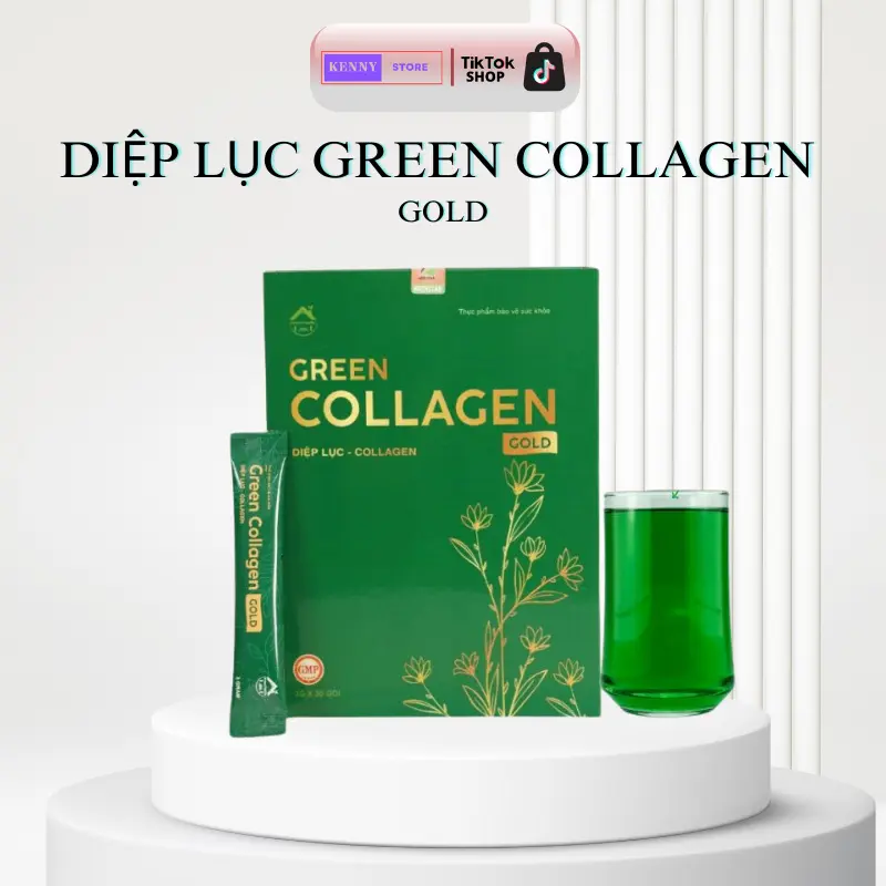 DIỆP LỤC GREEN COLLAGEN GOLD MẪU MỚI 30 GÓI