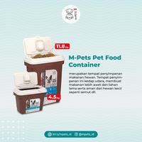 Gambar M-Pets Pet Food Container 11.8 Kg / Tempat Penyimpanan Makanan dari M-Pets Volk Pets Indonesia Kota Tangerang 4 Tokopedia