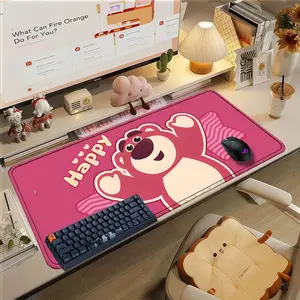 Lotso deskmat anime mouse pad karet besar aesthetic anime custom lebar gaming mousepad 80x30 cm 26x21 cm xl kecil untuk laptop