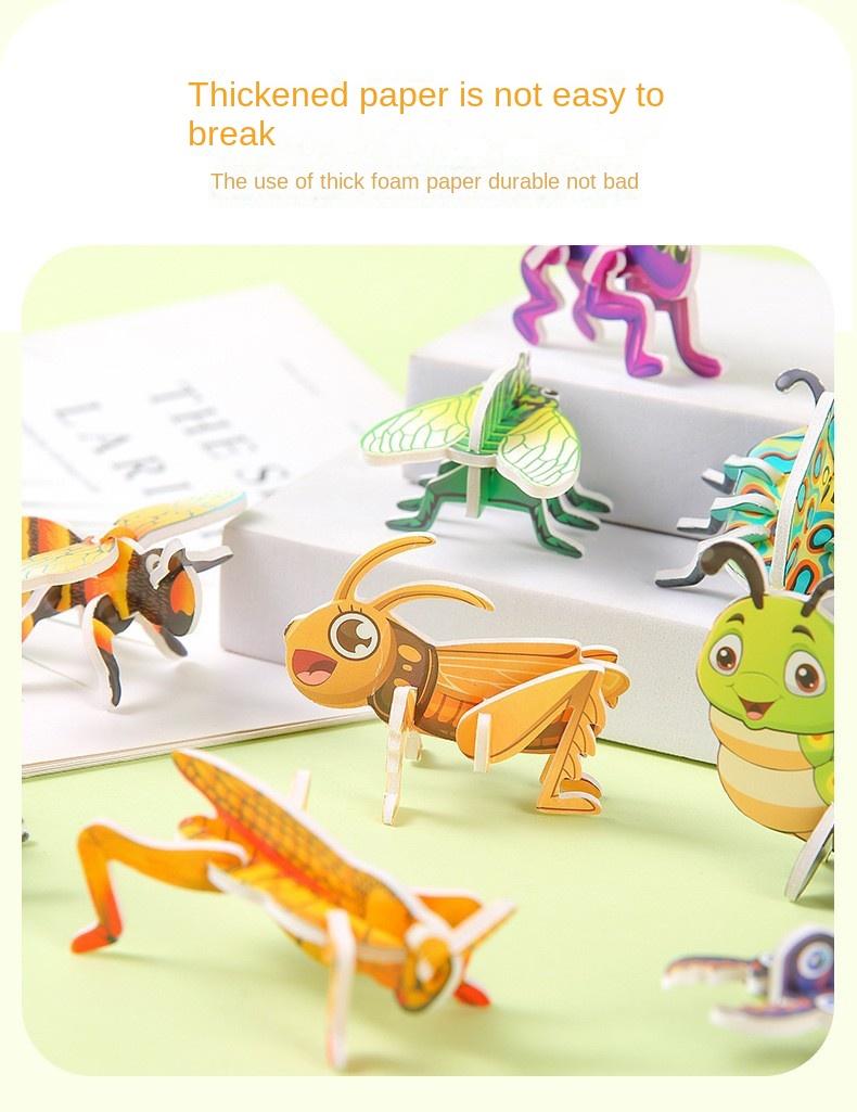 Product Introduction of 3D Puzzle Model Children Educational Assembly Toy 6