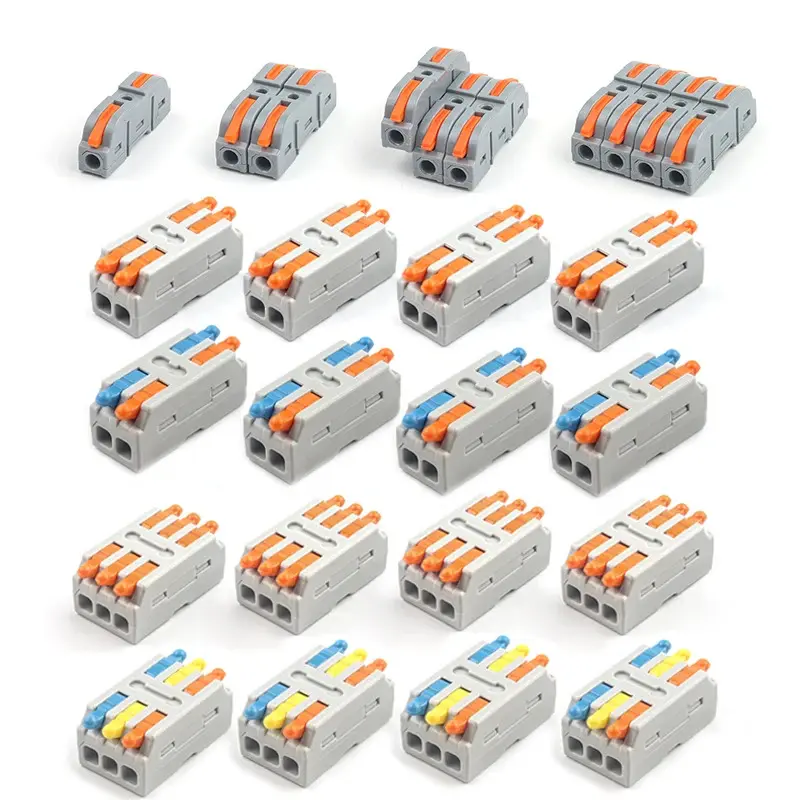Lever Mini Quick Wiring Cable Connectors Butt Universal Compact ...