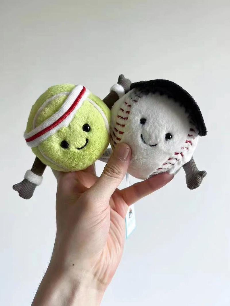 Product Introduction of Búp Bê Tennis, Búp Bê Nhồi Bông Tennis Phổ Biến Dòng Thể Thao, Siêu Dễ Thương, Jellycat, Mùa Hè Mới, Tuyệt Vời Làm Quà Tặng 3