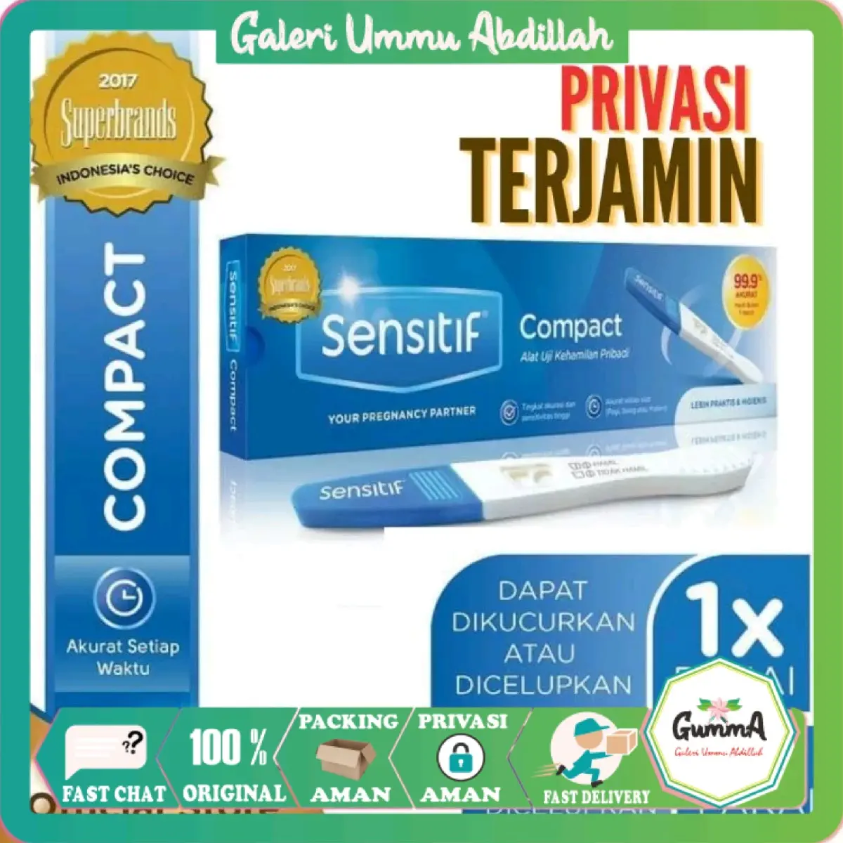 Sensitif Compact Tespek Compact Alat Tes Kehamilan Sensitif Compact